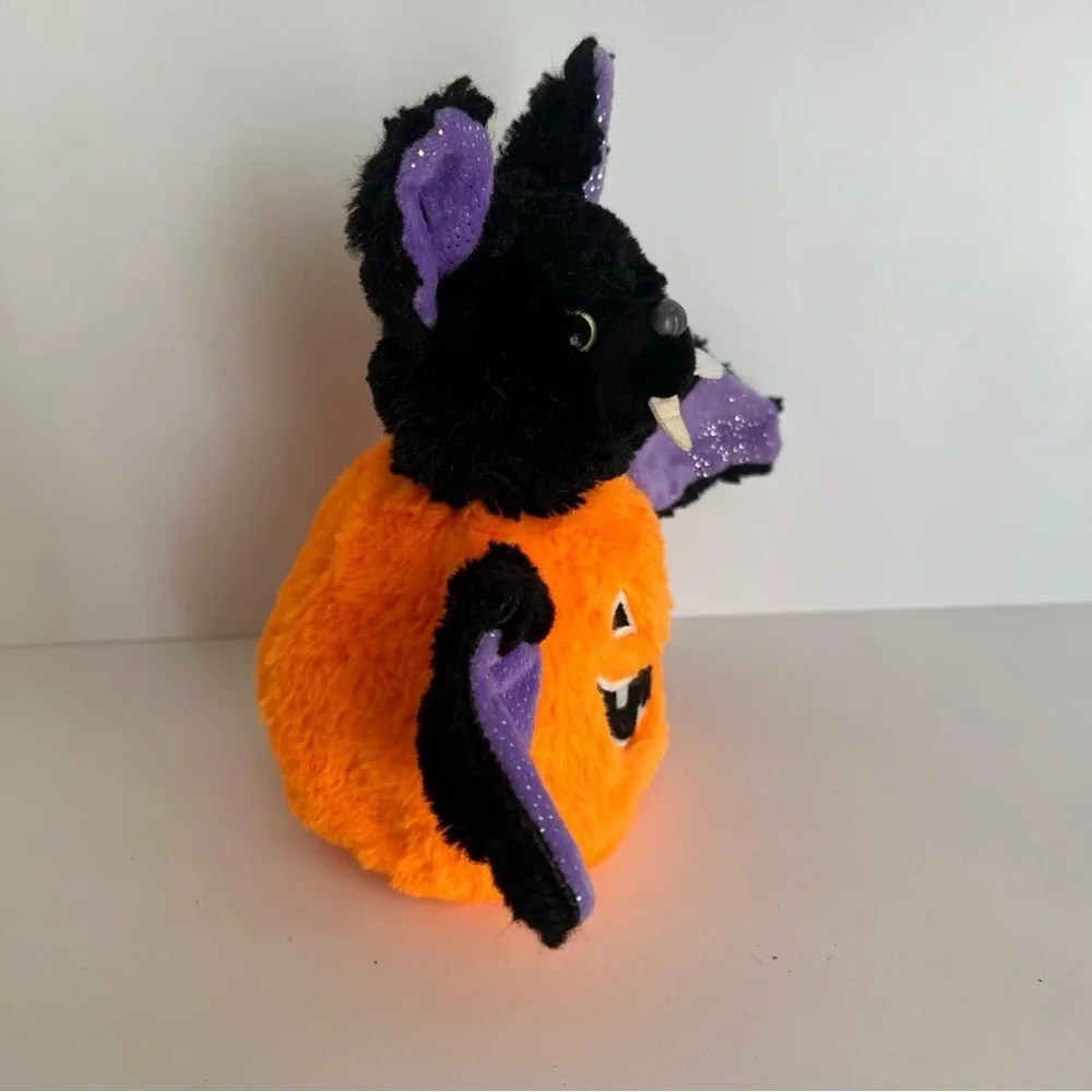 Reversible Pumpkin Bat Plush Halloween Stuffed Toy